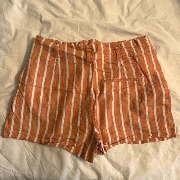 Forever 21 Orange and White Stripped Shorts Size: 28 - Picture 3 of 3
